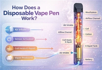 Hogyan működik az eldobható vape toll?
